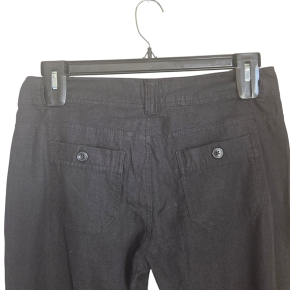 Nicole Miller Black Wide Leg Pants Size 6 - Picture 3 of 6